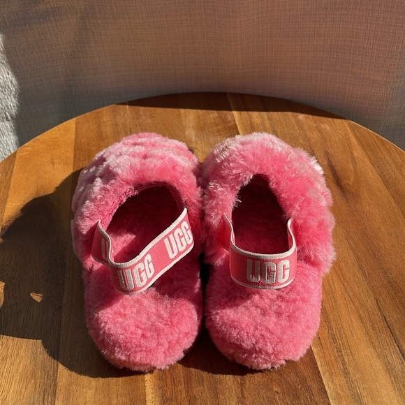 UGG Fluff Yeah Slide Poppy Slide Pink Size 13 - Picture 5 of 8